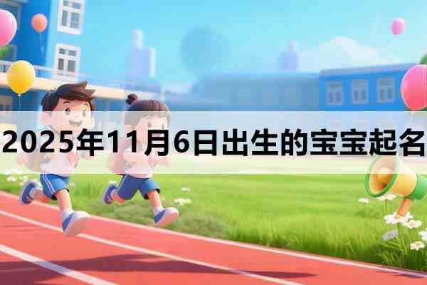 2025年11月6日出生的孩子叫什么名字好