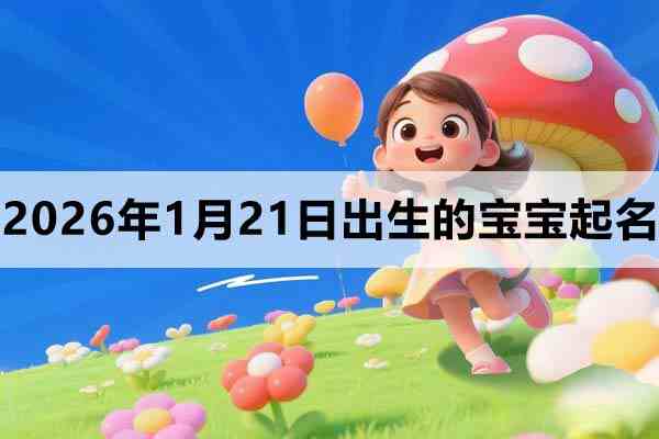 2026年1月21日出生的寶寶取什么名好