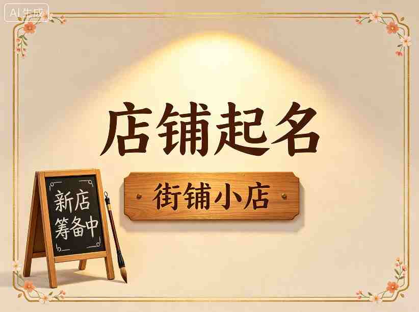店铺起名丨超市名字寓意好带财气的